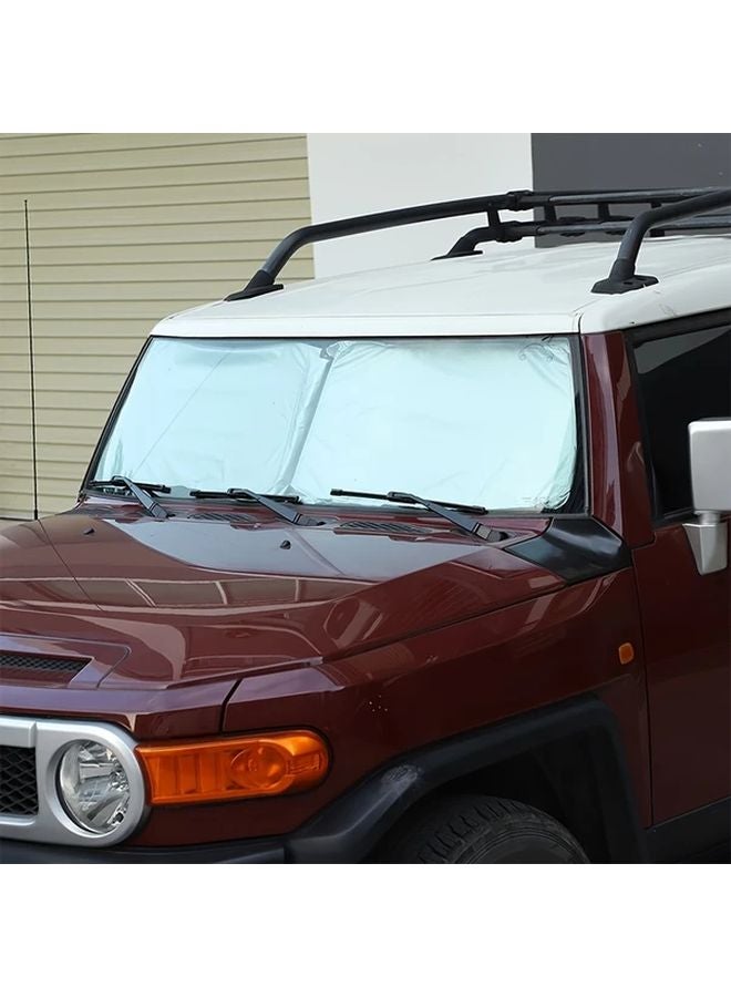 Silvery Sunshade For 2007 2021 Toyota FJ Cruiser Front Windshield Car Accessories - Image 5